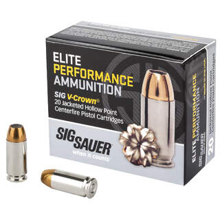 Sig Sauer Elite Performance V-Crown 40SW 165 Gr JHP 20ct