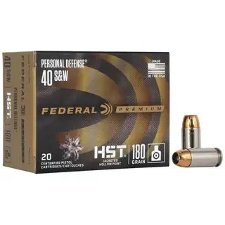 Federal Premium HST 40 S&W 180gr HST JHP