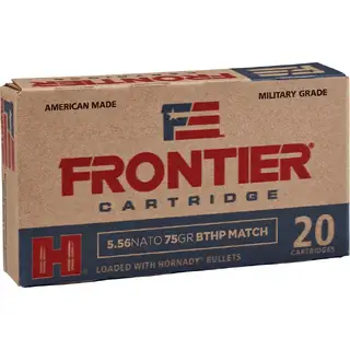 Hornady Frontier 5.56 NATO 75gr BTHP