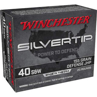 Winchester Ammunition Silvertip 40 S&W 155 Gr HP 20ct