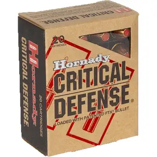 Hornady Critical Defense 40 S&W 165gr FTX