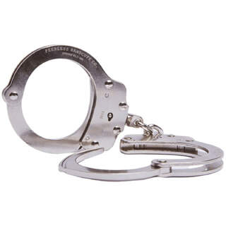 Peerless Chain Link Handcuff - Nickel Finish